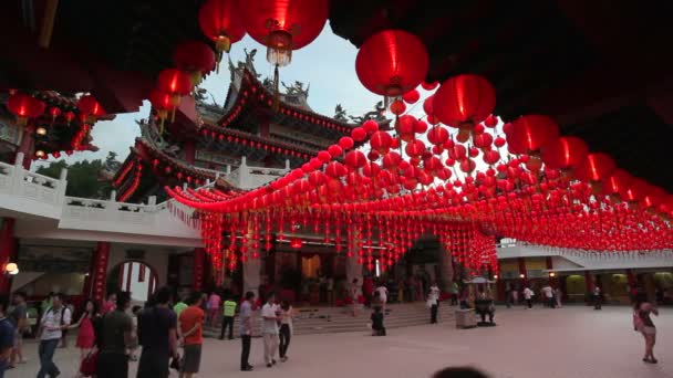 Thean hou Chinese Temple beoordelingen, Kuala Lumpur — Stockvideo