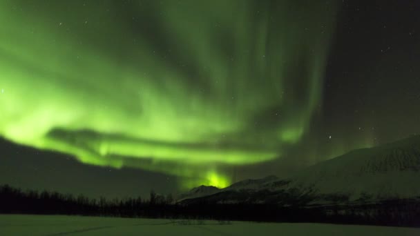 Aurora Borealis, Noorwegen — Stockvideo