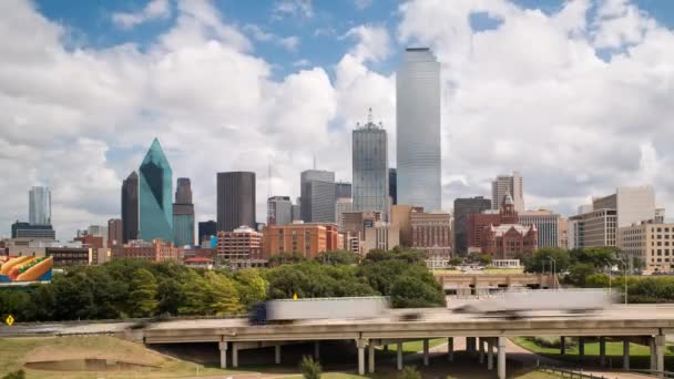 Dallas skyline cidade — Vídeo de Stock