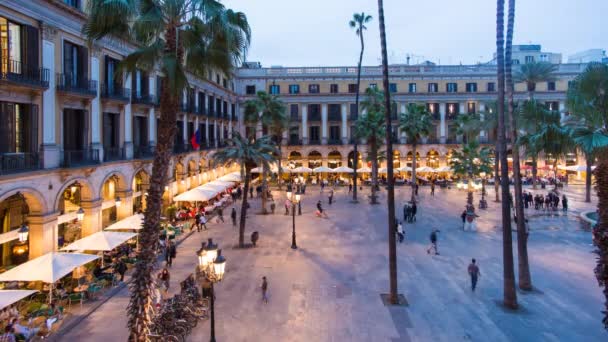 Placa Reial, Spanje — Stockvideo