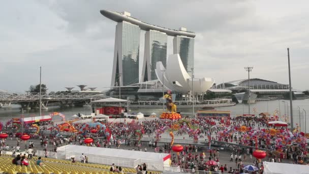 Folyó Hongbao dekorációk a kínai újév — Stock videók