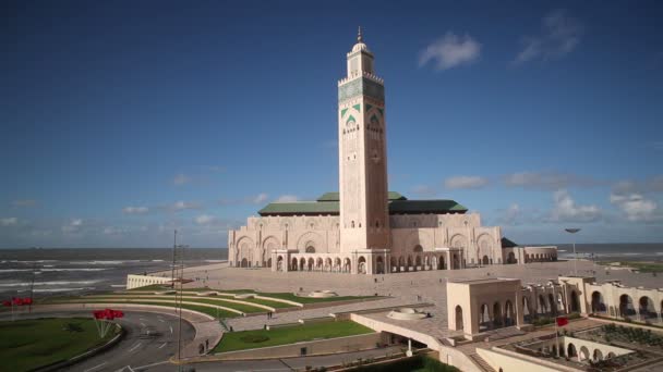 Hassan Ii-moskén, Marocko — Stockvideo