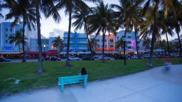 Distrito de Art Déco, Miami — Vídeo de Stock