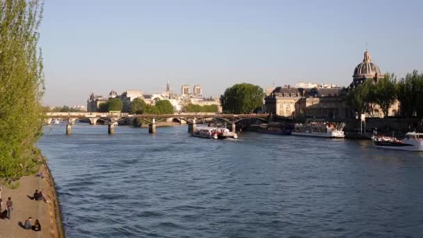 Notre Dame Katedrali, Paris — Stok video