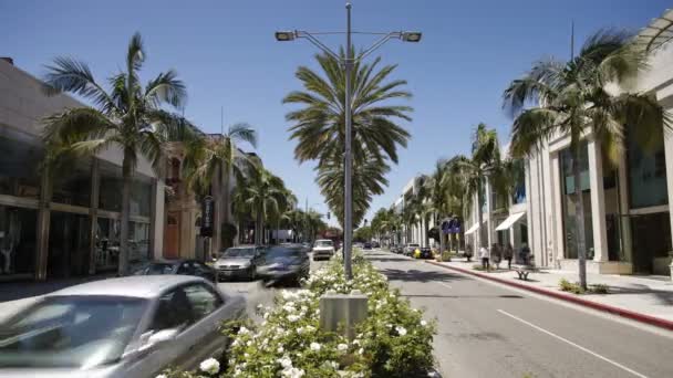 Rodeo Drive, Beverly Hills, Los Angeles — Video Stock