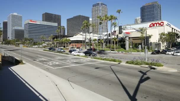 Tráfego urbano em Los Angeles — Vídeo de Stock