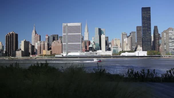 Skyline de Midtown Manhattan, Nova Iorque — Vídeo de Stock