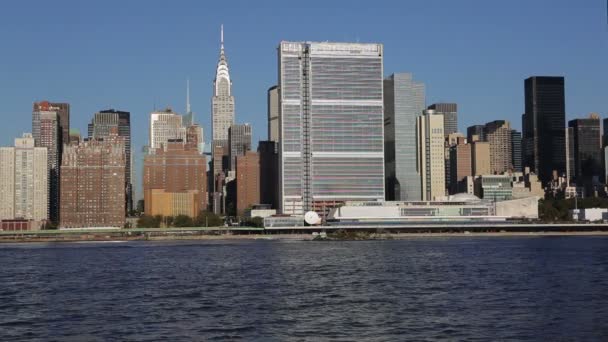 Skyline de Midtown Manhattan, Nova Iorque — Vídeo de Stock