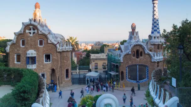 Πάρκο guell, Βαρκελώνη — Αρχείο Βίντεο