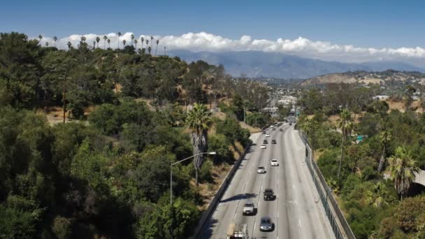 Pasadena Freeway leading into  Los Angeles