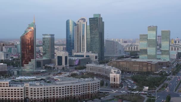 Centro da cidade de Astana, Cazaquistão — Vídeo de Stock