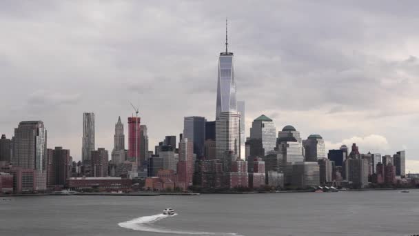 Manhattan Hudson Nehri — Stok video