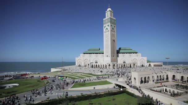 Hassan Ii mecsetre, Marokkó — Stock videók