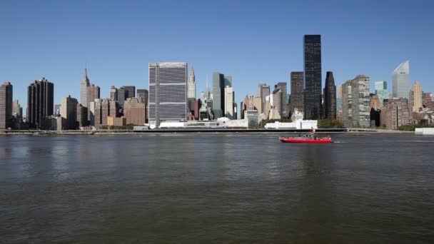 Skyline de Midtown Manhattan, Nova Iorque — Vídeo de Stock