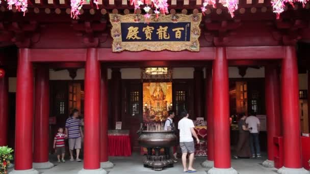 Novo templo de relíquia de dentes de Buda — Vídeo de Stock