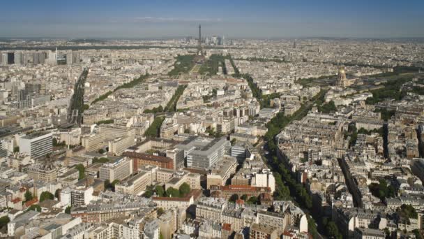 Paris mit dem Eiffelturm — Stockvideo