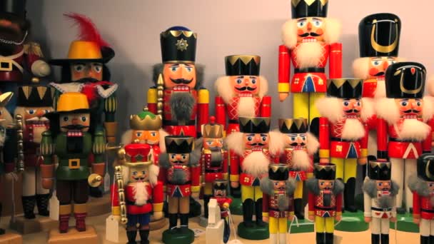 Exposição de decorações de Natal — Vídeo de Stock