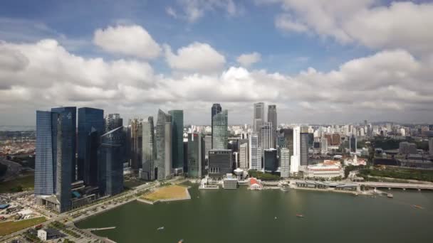 Centrala Singapore och Marina Bay, Singapore — Stockvideo