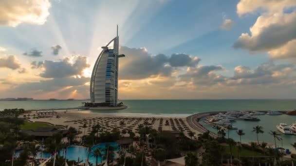 Отель Burj al Arab, Дубай — стоковое видео