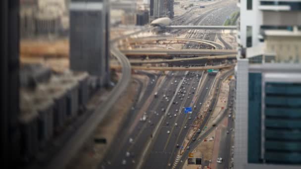 Sheikh zayed road w Dubaju — Wideo stockowe