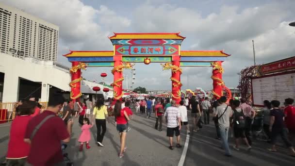 Río Hongbao decoraciones para el Año Nuevo Chino — Vídeo de stock