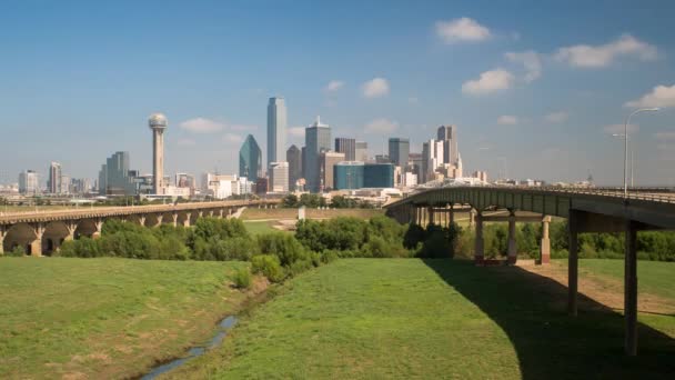 Ciudad de Dallas Skyline — Vídeo de stock