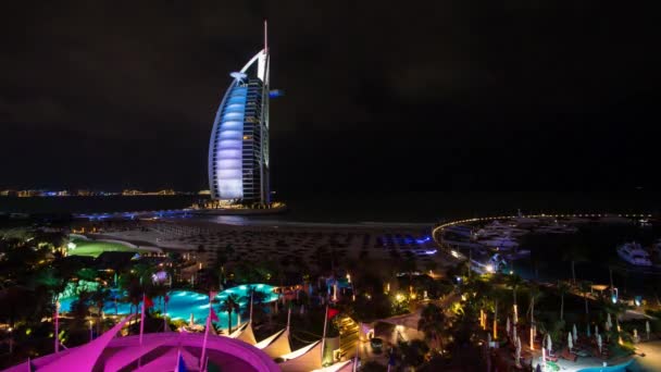 Burj al arab hotel, dubai — Stockvideo