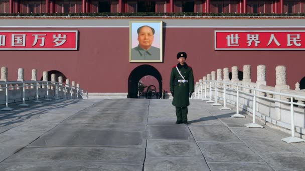 Plaza Tiananmen, Ciudad Prohibida, Pekín — Vídeos de Stock