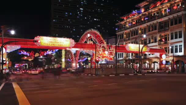 New Bridge Road,, Singapur — Vídeos de Stock