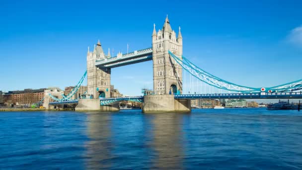 Mostu Tower bridge, Londyn — Wideo stockowe