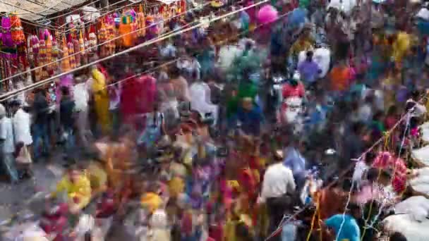 Вулиця сцени в Старому місті Udaipur — стокове відео
