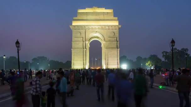 India Gate, Delhi — Stockvideo