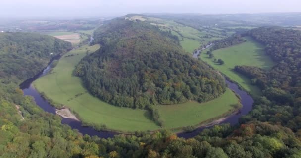 Wye valley mot Ross on Wye — Stockvideo