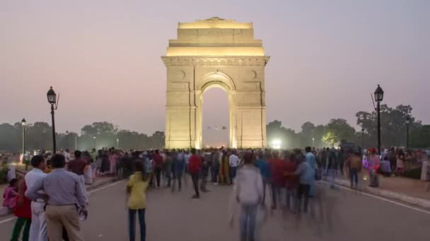 Indisches tor, delhi — Stockvideo