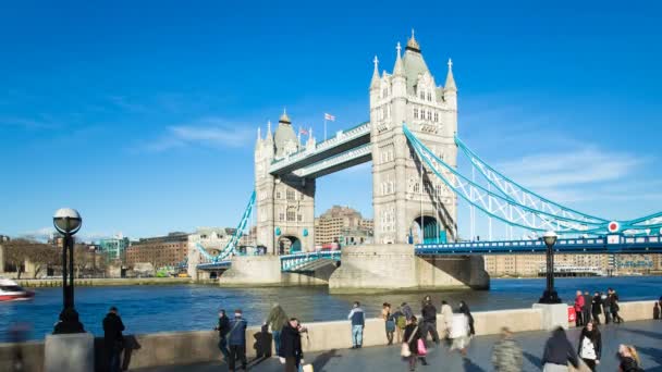 Tower bridge, london — Stockvideo