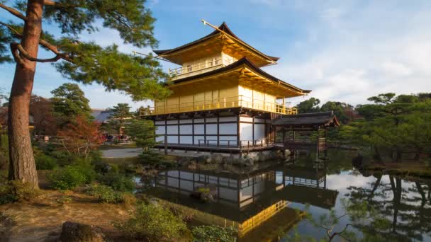 Kinkaku-ji lub Złoty Pawilon, Japonia — Wideo stockowe