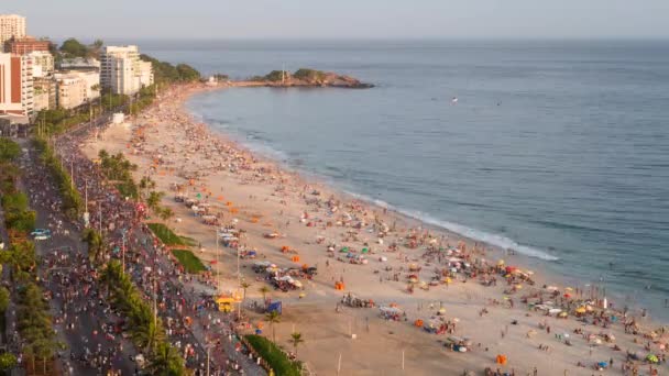 Pouliční karneval, Rio de Janeiro — Stock video