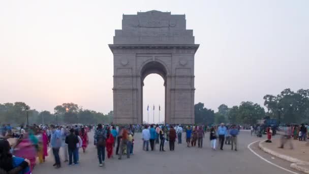 Puerta de la India, Delhi — Vídeos de Stock