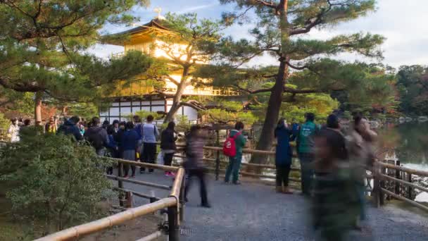 Αλλιώς Kinkaku-ji ή να Golden περίπτερο, Ιαπωνία — Αρχείο Βίντεο