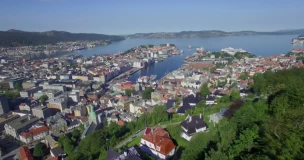 Vagen harbour,  Norway — Stock Video