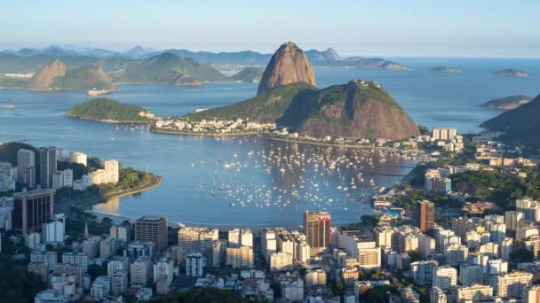 Şeker somun dağı, Rio de Janeiro — Stok video