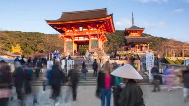 Kiyomizu-dera temple, Japan — Stock Video