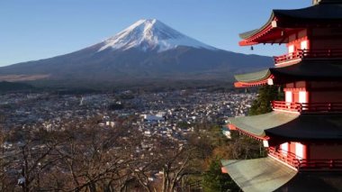 Fuji Dağı ve Chureito Pagoda, Japonya