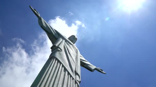 Estatua de Cristo Redentor en Río de Janeiro — Vídeo de stock