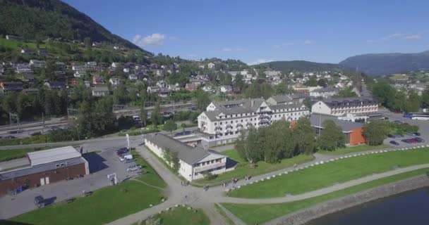 Staden Voss i Norge — Stockvideo