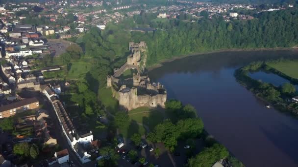 Chepstow Castle Chepstow Gwent Wales Egyesült Királyság — Stock videók