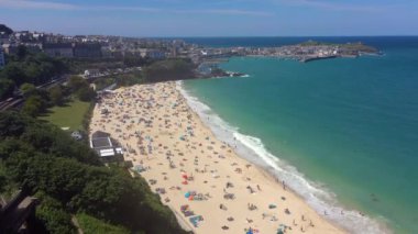 Porthminster Plajı, St. Ives, Cornwall, İngiltere, Birleşik Krallık