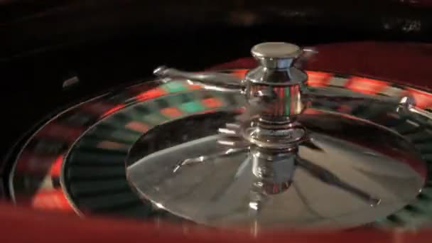 Distribuidor de inicio rueda de ruleta — Vídeo de stock