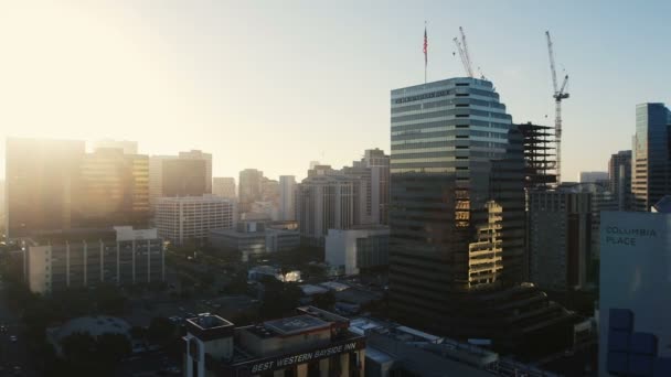 Dimming sol na cidade — Vídeo de Stock