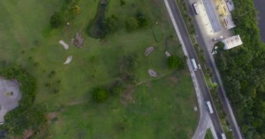 Yolda havadan görünümü